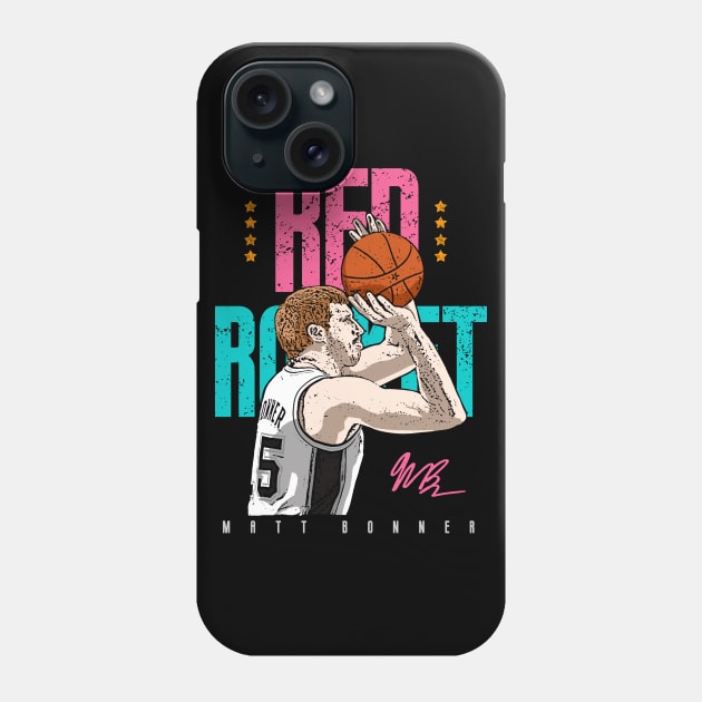 Red Rocket Matt Bonner Phone Case by lockdownmnl09