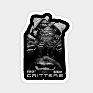 Hungry Hungry Critters (B&W Version) Magnet