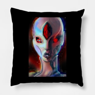 Cyberpunk Alien Pillow