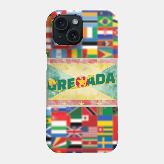 Grenada Vintage style retro souvenir Phone Case by DesignerPropo