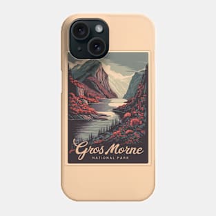 Gros Morne National Park Retro Poster Phone Case