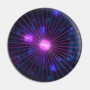 Star String Galaxy, Digital Abstract Artwork Pin