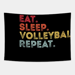 Eat Sleep Volleyball Repeat Retro Volleyball For Women Men Tapestry