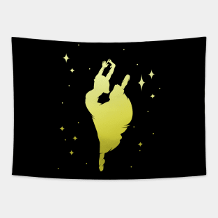 Ballerina Silhouette Dance Dancer Tapestry