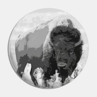 Wild Buffalo - American Bison Pin