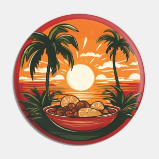 Pad Thai In Paradise Thailand Sunset Pin