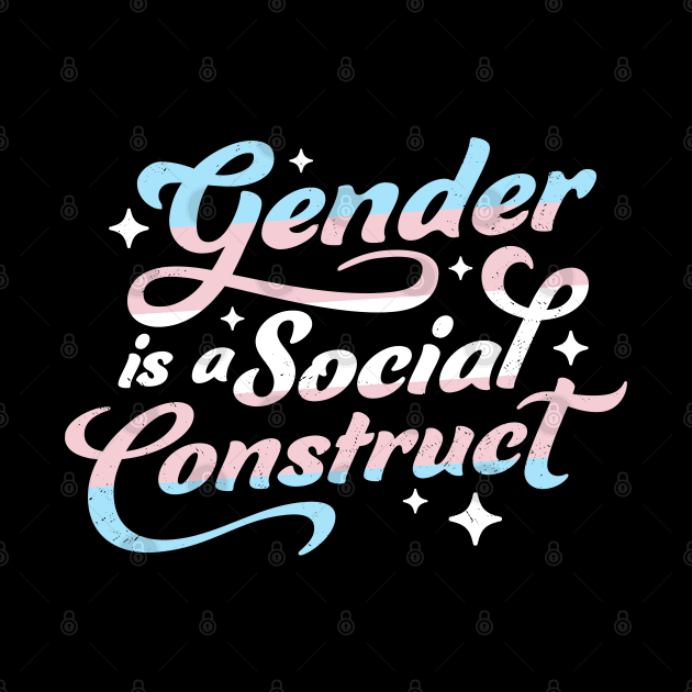 Gender Is A Social Construct Transgender Non-Binary Queer by OrangeMonkeyArt