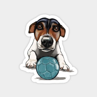 Cheeky Jack Russell with Ball Magnet