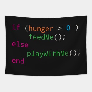 Programmer source code hungry or playing Tapestry