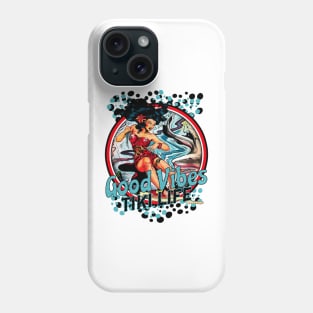 Good Vibes Tiki Life Seven Seas Beach Lifestyle- Distressed Look Phone Case