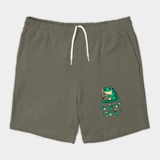 Funny Best Dad Frog with Coffee and Tadpoles Shorts