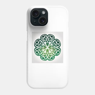 Saint Patrick's day - flat design white and green Phone Case