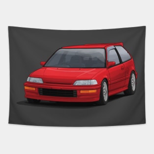 Civic EF hatch Red Tapestry