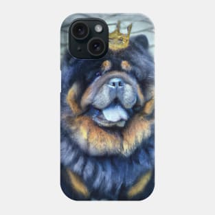 Chow Chow with Crown Phone Case