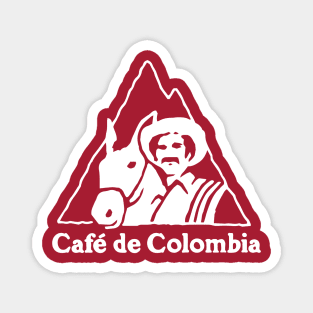 Cafe de Colombia - white design Magnet