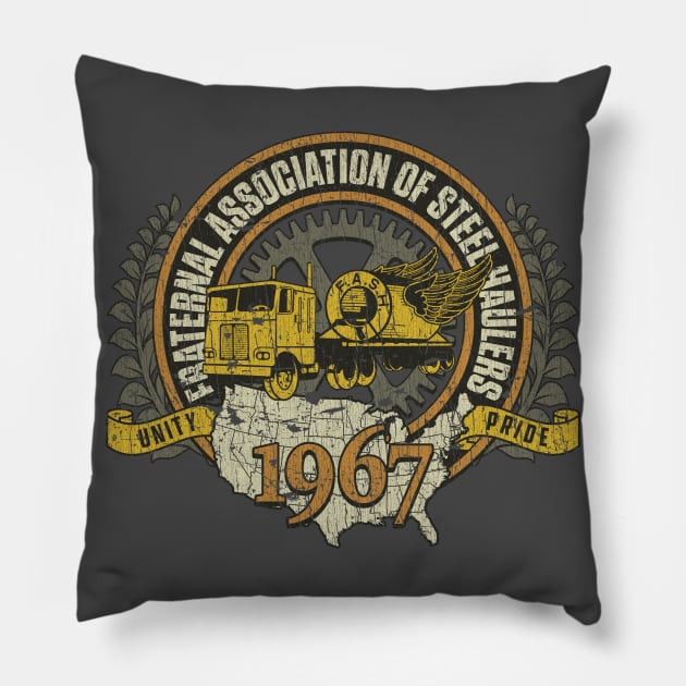 Fraternal Association of Steel Haulers (FASH) 1967 Pillow by JCD666