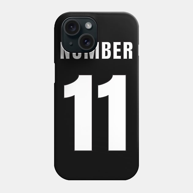 NUMBER 11 FRONT-PRINT Phone Case by mn9