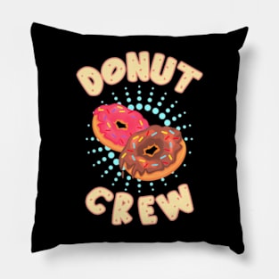 Donut Crew Birthday Party Doughnut Squad Kids Back to School Pillow