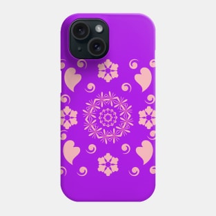 Pattern with the hearts Phone Case