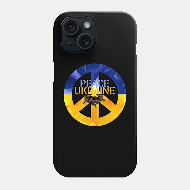 Peace Ukraine Support Life Humanity Hope Compassion Floral Nature Inspired Phone Case by GeronimoTribe