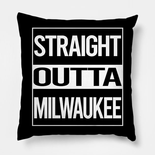 Straight Outta Milwaukee Pillow by Atlas Skate
