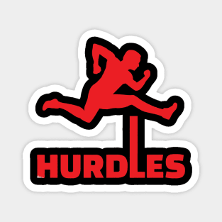 HURDLES red Magnet