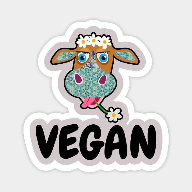 Vegan graphics top Magnet by Babaloo