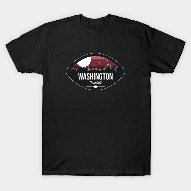 Discover Washington Football Skyline Badge - Washington - T-Shirt