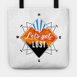 Let´s Get Lost on Nature Compass - Hiking Tote