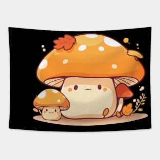 Fall Mushrooms cottage core Tapestry