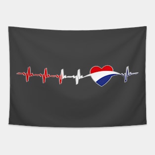 Holland heartbeat flag Tapestry