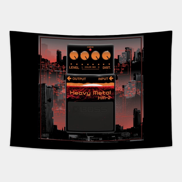 HM-2 heavy metal distortion pedal Tapestry by Tiny Little Hammers