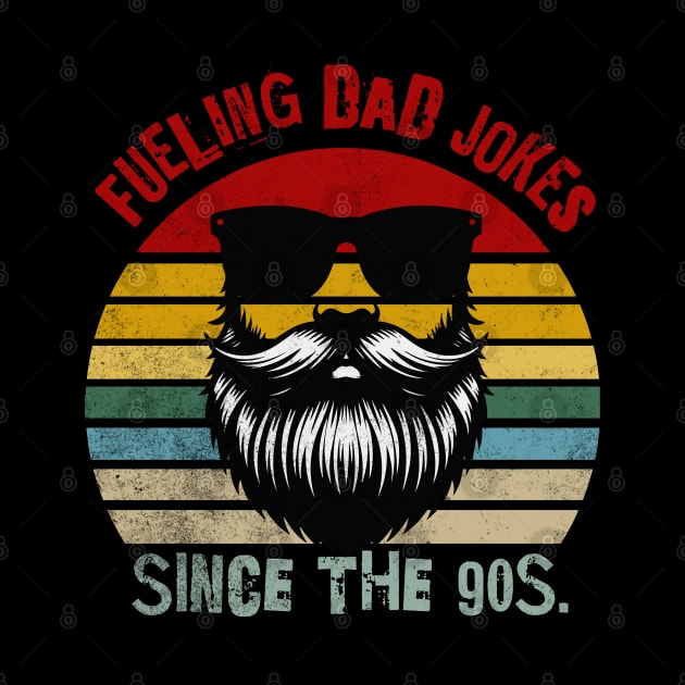 Fueling Dad Jokes Since The 90s Retro Funny Dads by hippohost