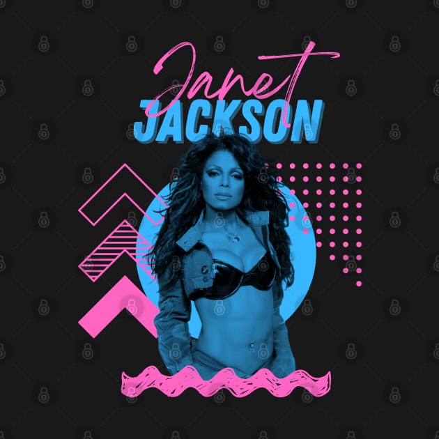 Janet jackson***1980s retro fan art design by OtakOtak