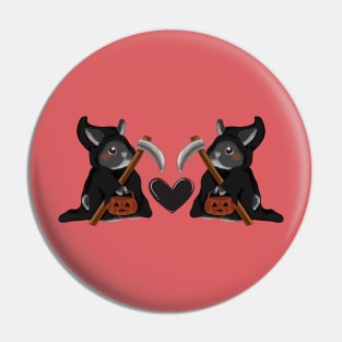 Love double Grim Reaper _ Bunniesmee Halloween Edition Pin