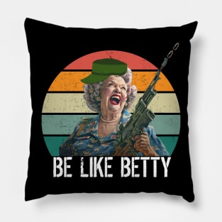 Betty White Funny Designs Pillow