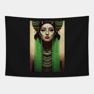 The Mayan Queen of Death Tapestry