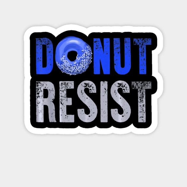 Police Officer Shirt Thin Blue Line Donut Resist Joke Gift Police Officer Shirt Thin Blue Line Donut Resist Joke Gift