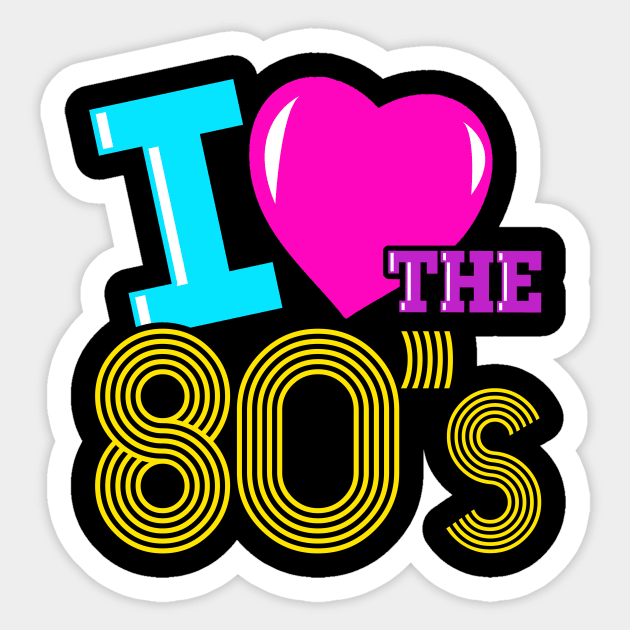 I Love the 80s Bujo Deco Stickers