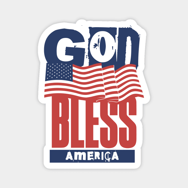 God Bless America Magnet by The WYLD Tribe