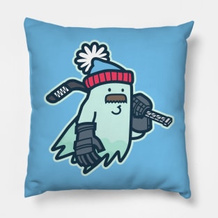 Da Chicago Hockey Ghost Pillow