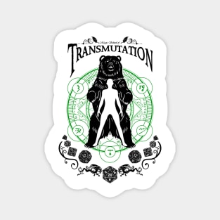 Transmutation - D&D Magic School Series: Black Text Magnet