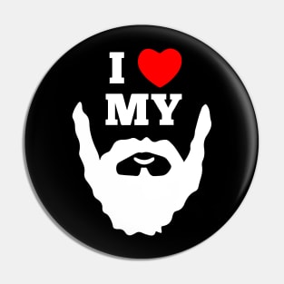 I Love My Beard - Beards Pin