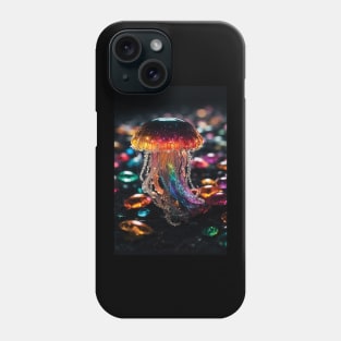 colorful jellyfish Phone Case