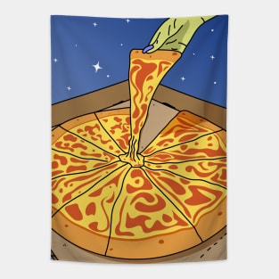 Sky Pizza Delivery Tapestry