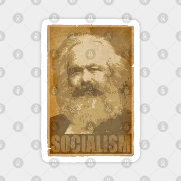 Karl Marx Socialism Magnet by Nerd_art