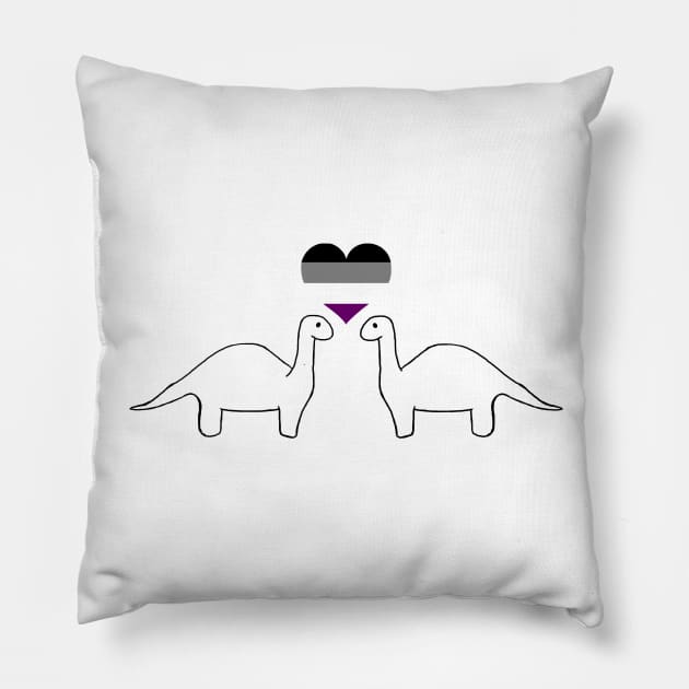 Asexual Dinos Pillow by AlexStarton