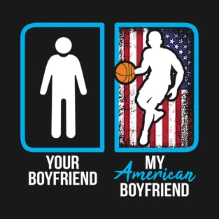 American Basketball Player Boyfriend T-Shirt