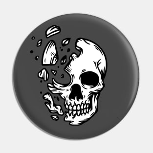 skull crash Pin