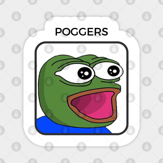 Poggers Pepe Magnet by Akamo